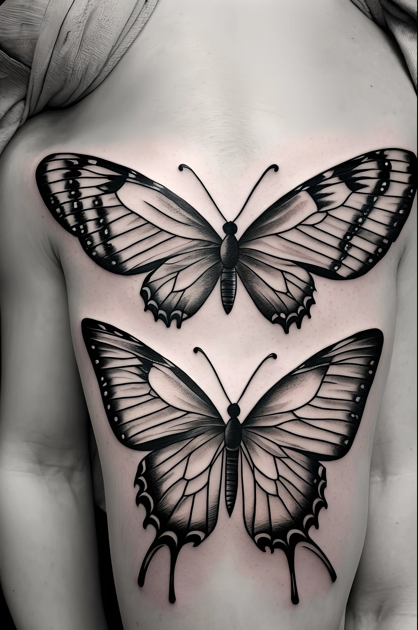 Lesbian tattoo template butterfly