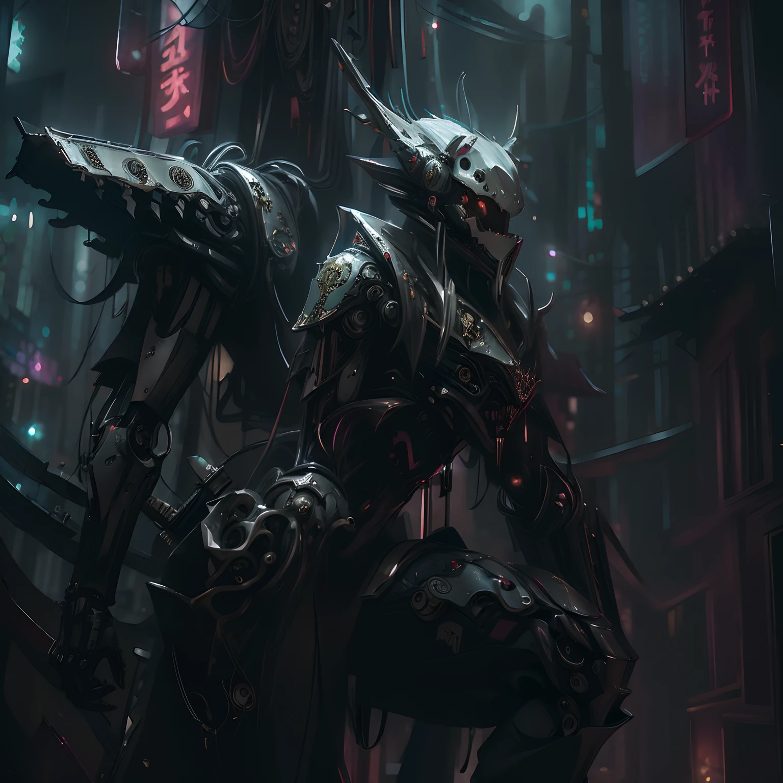 (realisitic:1.5), (Photorealsitic:1.2), detaileds, rendered, epic poem, 1 Mecha Dragon、Biomechanical dragon, Electromechanical、Bahamut、Legendary Dragon、helmets, white plastic, diffuse lighting, dynamicposes, Convoluted, elegent, (dynamic background), ighly detailed, elegent, foco nítido, Photo by Greg Rutkowski, Soft lighting, vivd colour, Ivory Gold AI (Over big city in the evening、fullllbody:1.2)
