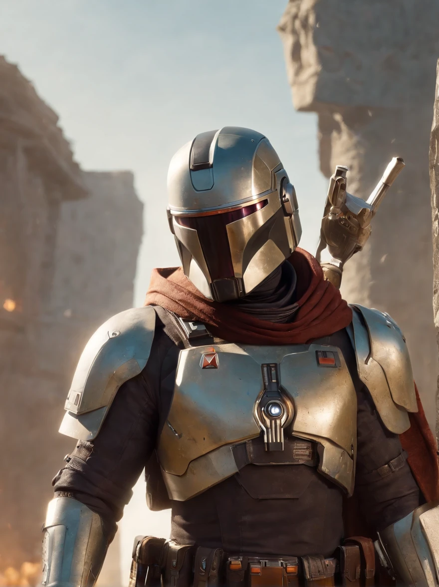 um close up de uma pessoa segurando uma arma na frente de uma cidade, Destino 2, arte do destino, destino, Fanart de Destiny, arte da capa do jogo, Capa minimalista estilizada, arte da capa do videogame, official poster artwork, arte do cartaz promocional, 2022, 2 0 2 2, cartaz do jogo, arte conceitual oficial, arte chave do jogo, arte conceitual de destino