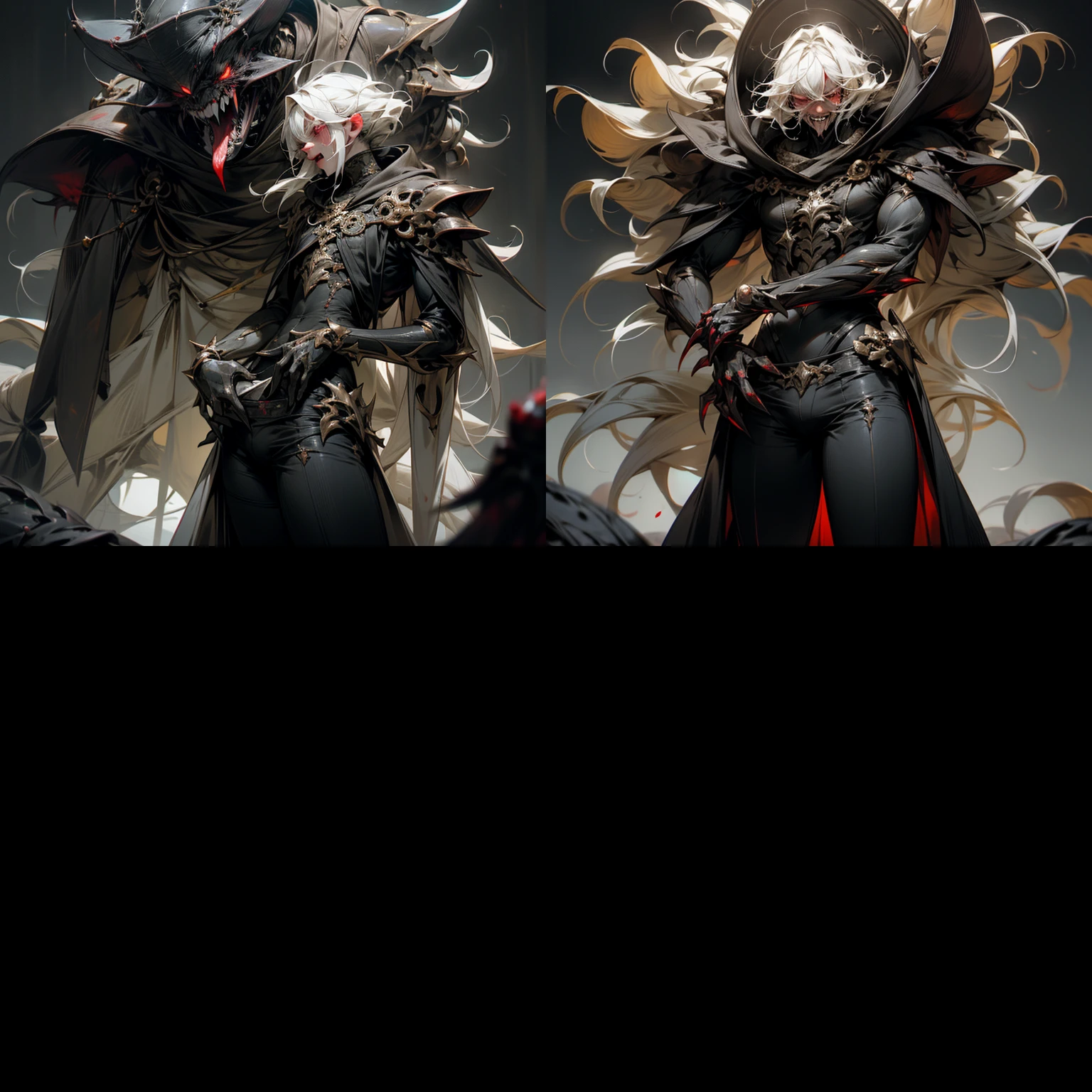 dark sun gwyndolin, white hair, glowing red eyes, brutal, dramatic, ,  pain, pain, bleeding , wounded , blood tears, saliva, claws, fangs, forked , screaming, horror, despair, squirming, , homoerotic, ultra detailed photorealistic, ultra detailed realistic male , SSS, PBR