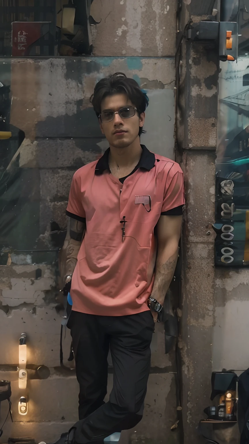 change background cyberpunk handsome boy realistic face 8k ultra realistic