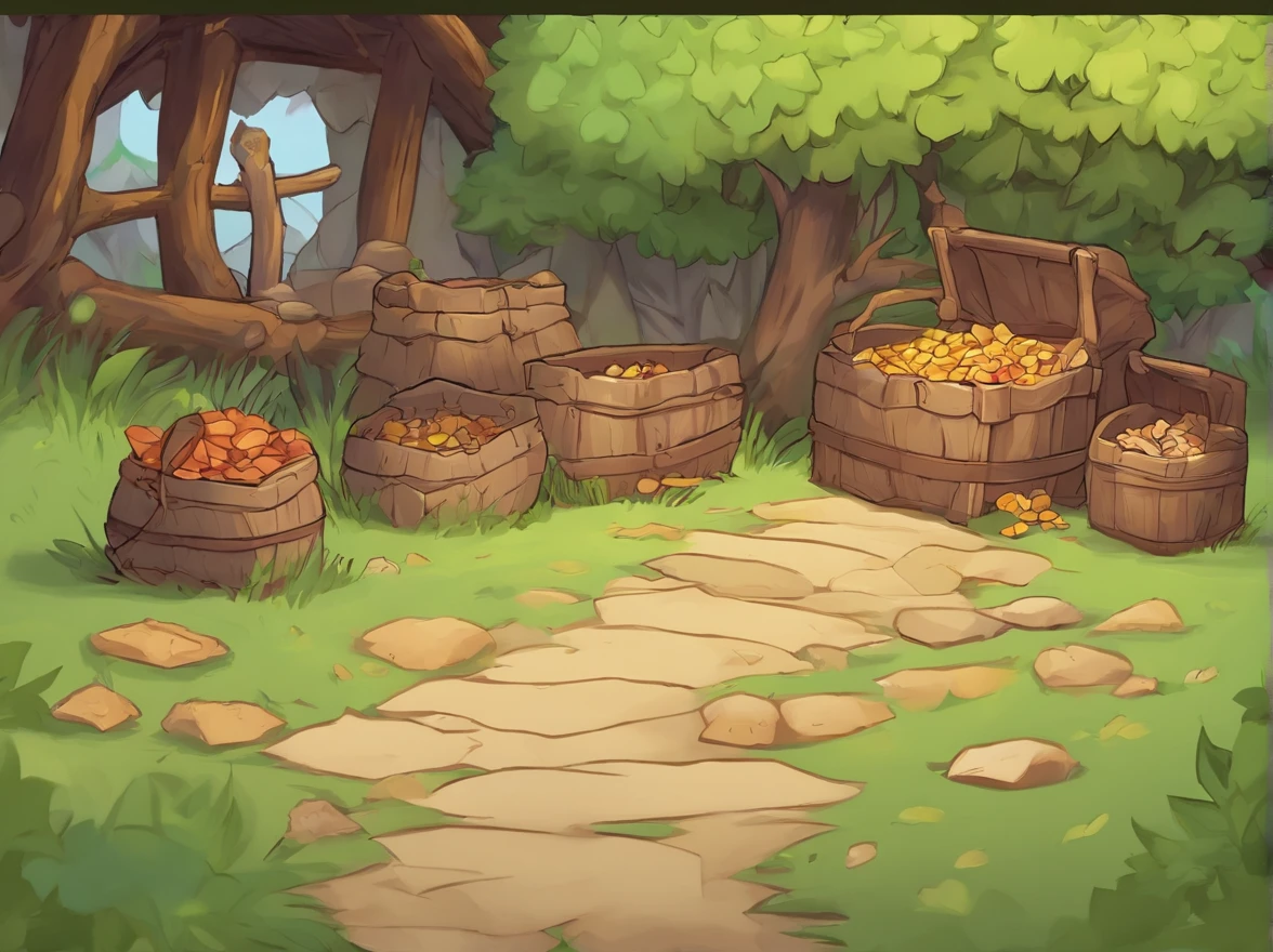 The cart contained a pile of stones,solid color backdrop