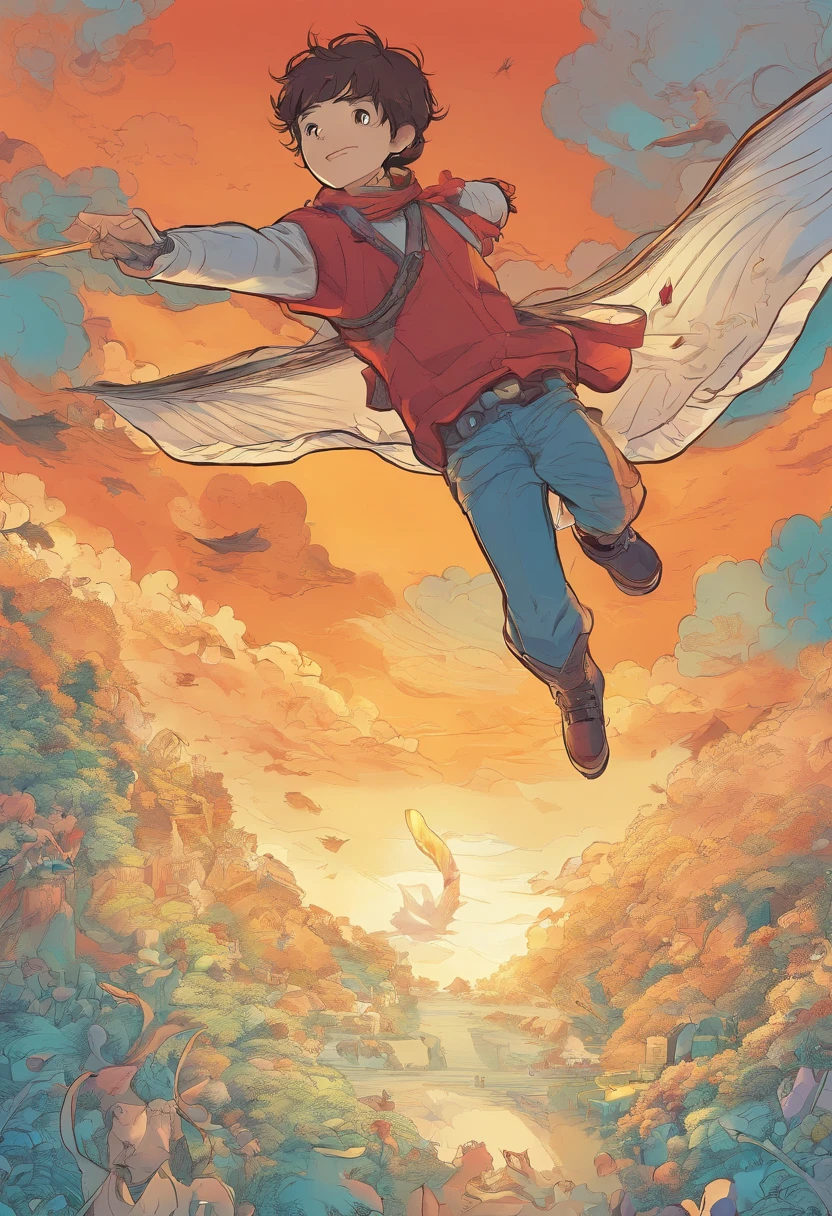 吉卜力 Boy Flying in the Sky