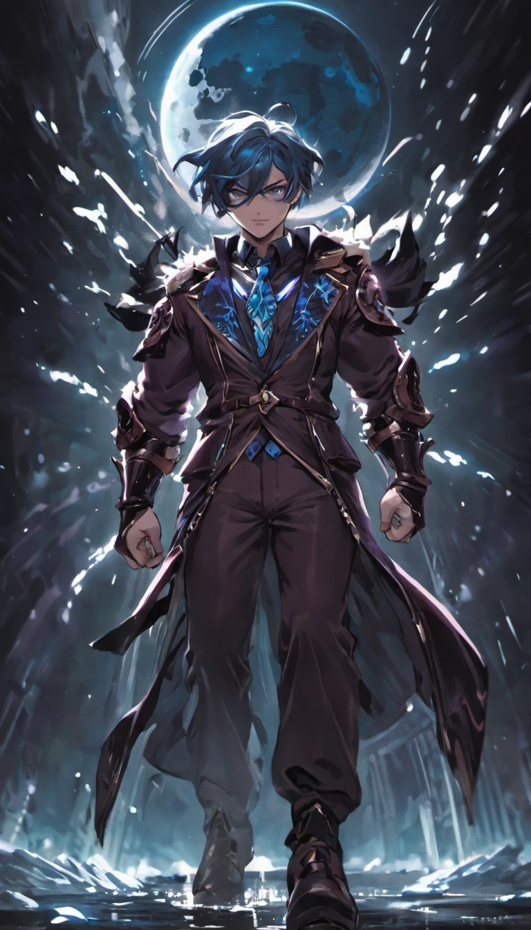 ((best qualtiy)), ((tmasterpiece)), (A detailed:1.4),Enhanced dynamic perspective,behind,nighttime scene,starrysky,(darkly:1.4),((Business professional,falling behind in every way imaginable,shimmering under the moonlight,A starry stream flowed before him)),in the darkness a secret emerges,(Adventurer backpack),(weeds),florals,(((adventurer clothing))),Glow effects,super-fine,Works of masters,high qulity,8K分辨率,depth of fields,电影灯光,Epic shooting,high qulity,super-fine,Accurate,Cinematic lighting