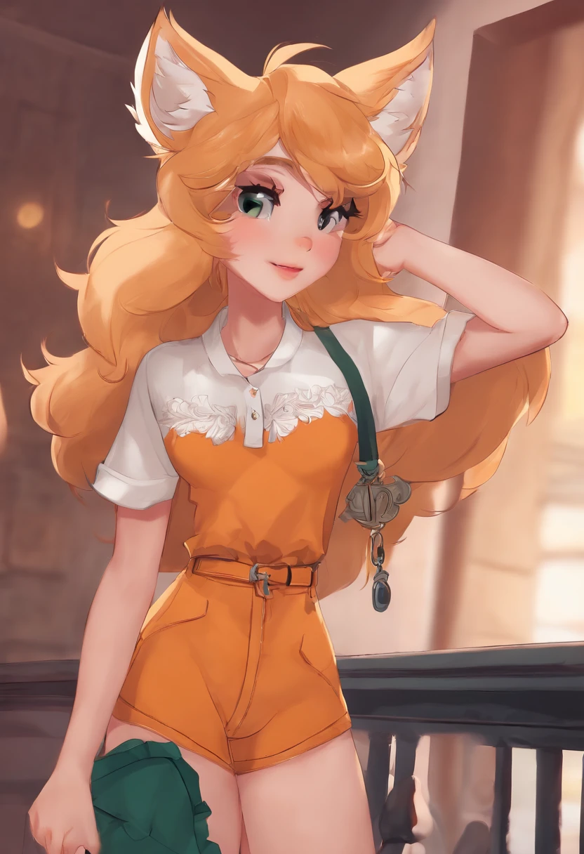 Anthro furry, short sleeve t-shirt, femboy, cute, panties,