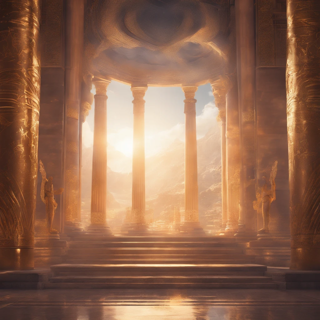 (best quality,4k,8k,highres,masterpiece:1.2),ultra-detailed,(realistic,photorealistic,photo-realistic:1.37),ancient Greek architecture,religious temple,mystic atmosphere,marble columns,sunlit courtyard,meticulously carved sculptures,golden accents,ornate decorations,serene and sacred ambiance,secluded location,whispers of prayer,fragrant incense,echoes of ancient rituals,soft natural light,distant sound of harp music,ancient Greek symbols,quiet contemplation,divine connection,spiritual serenity,solitude and introspection,subtle play of shadows,dreamlike haze,ethereal beauty,grandeur and magnificence,peaceful and harmonious vibes,sense of timeless history,sacred grounds,transcendent experience,celestial harmony,healing energy,awe-inspiring architecture,whispers of the gods.