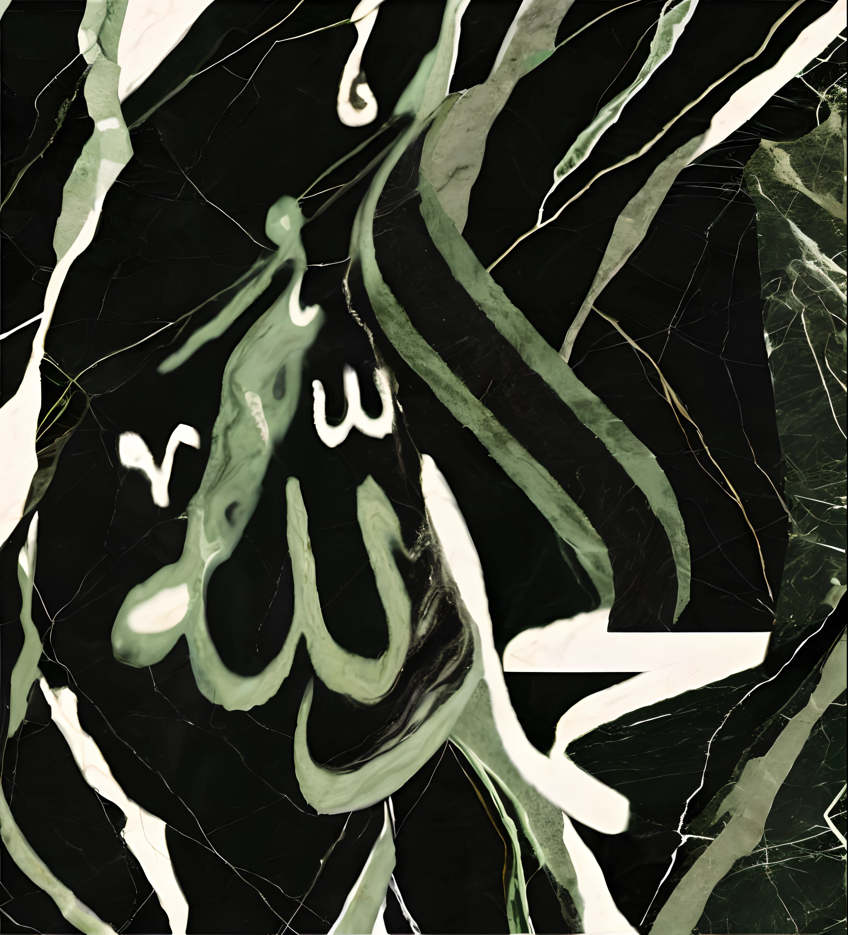 marble texture, black green