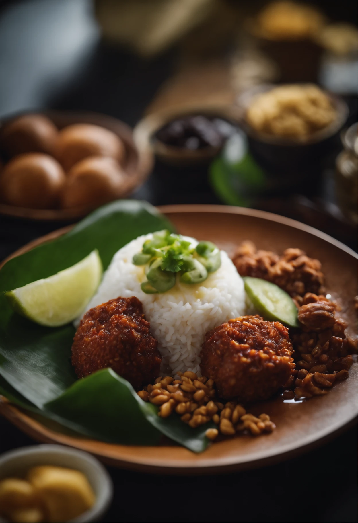 Nasi lemak, food photography