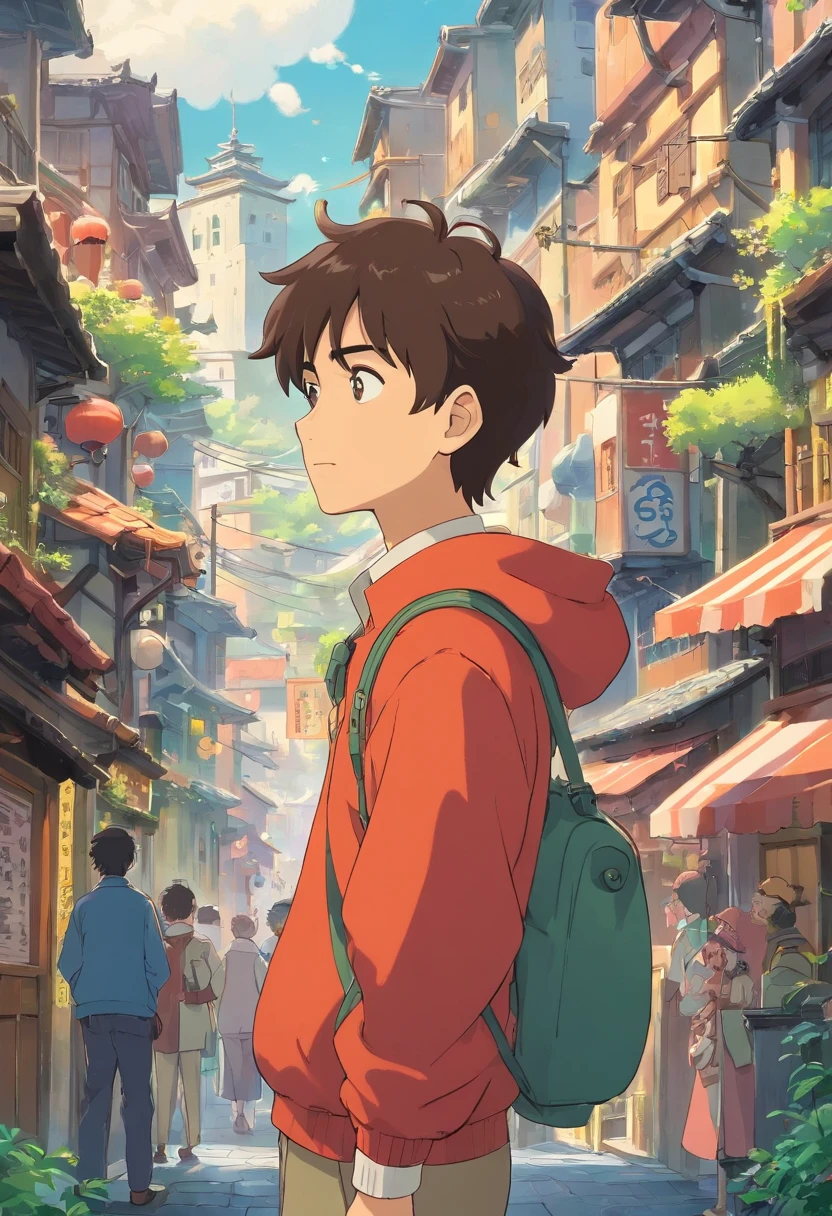 A big city with development potential,A young man came here from a distant mountain village,Feel under the weather。It is surrounded by the bustling scene of the modern city。