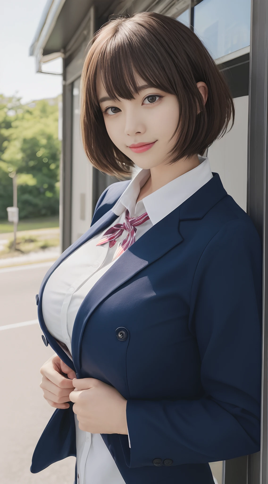 Extend your blazer、The inner fabric is the same color