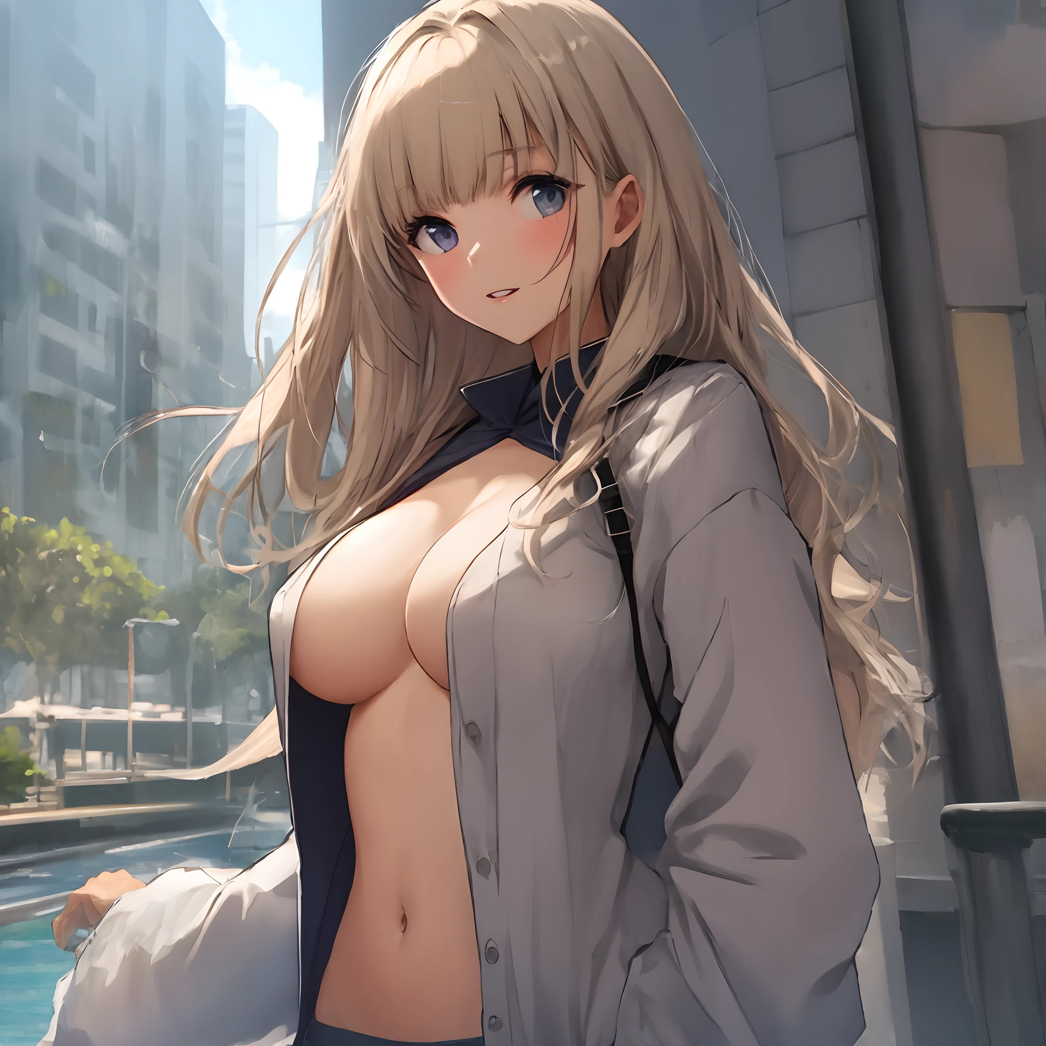 tits out