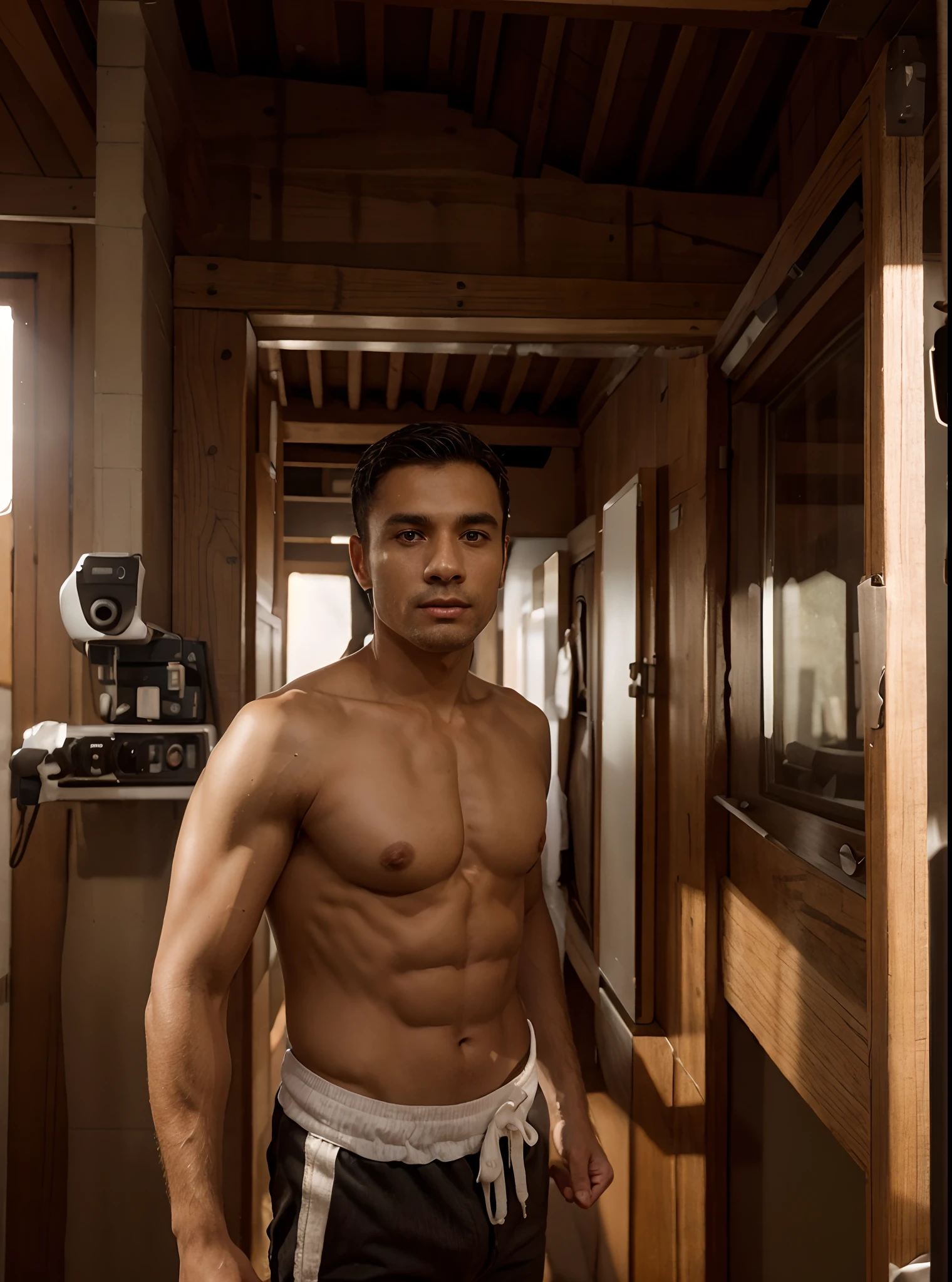 Six pack body , Realistic,real, human like ,six pack,High definition