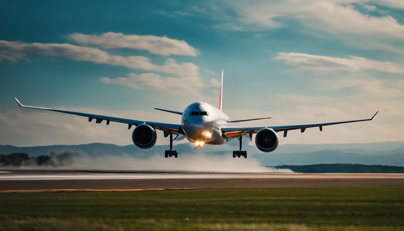 Planes、takeoff、Oblique 45 degrees、天空、shot from a side angle