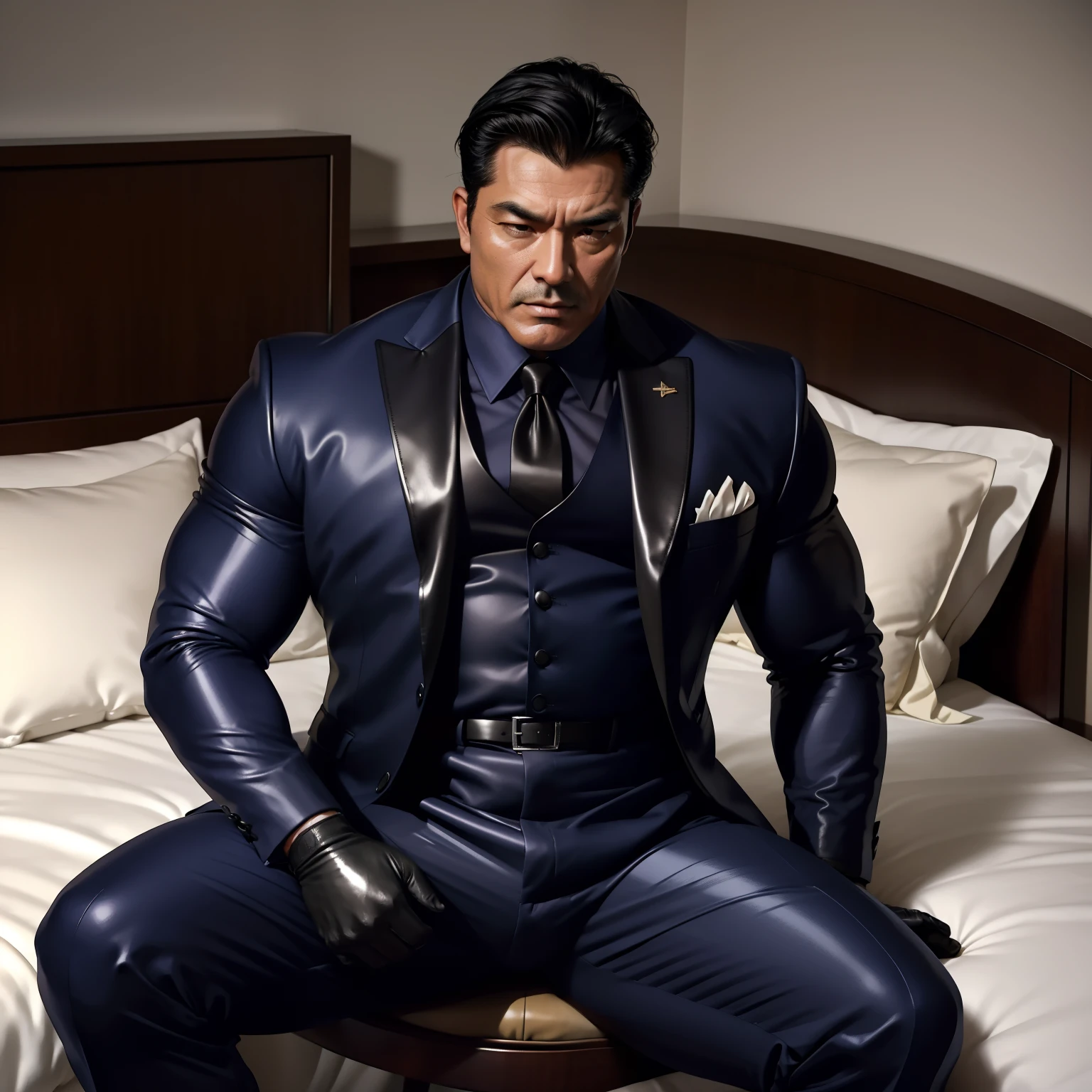 30 years old,daddy,"shiny suit ",Dad sat on sofa,k hd,in the office,"big muscle", gay ,black hair,asia face,masculine,strong man,the boss is,handsome,sex,leather gloves,lecherous dad,look straight ahead,"dad is handsome","gay dad","handsome","raise your hand"