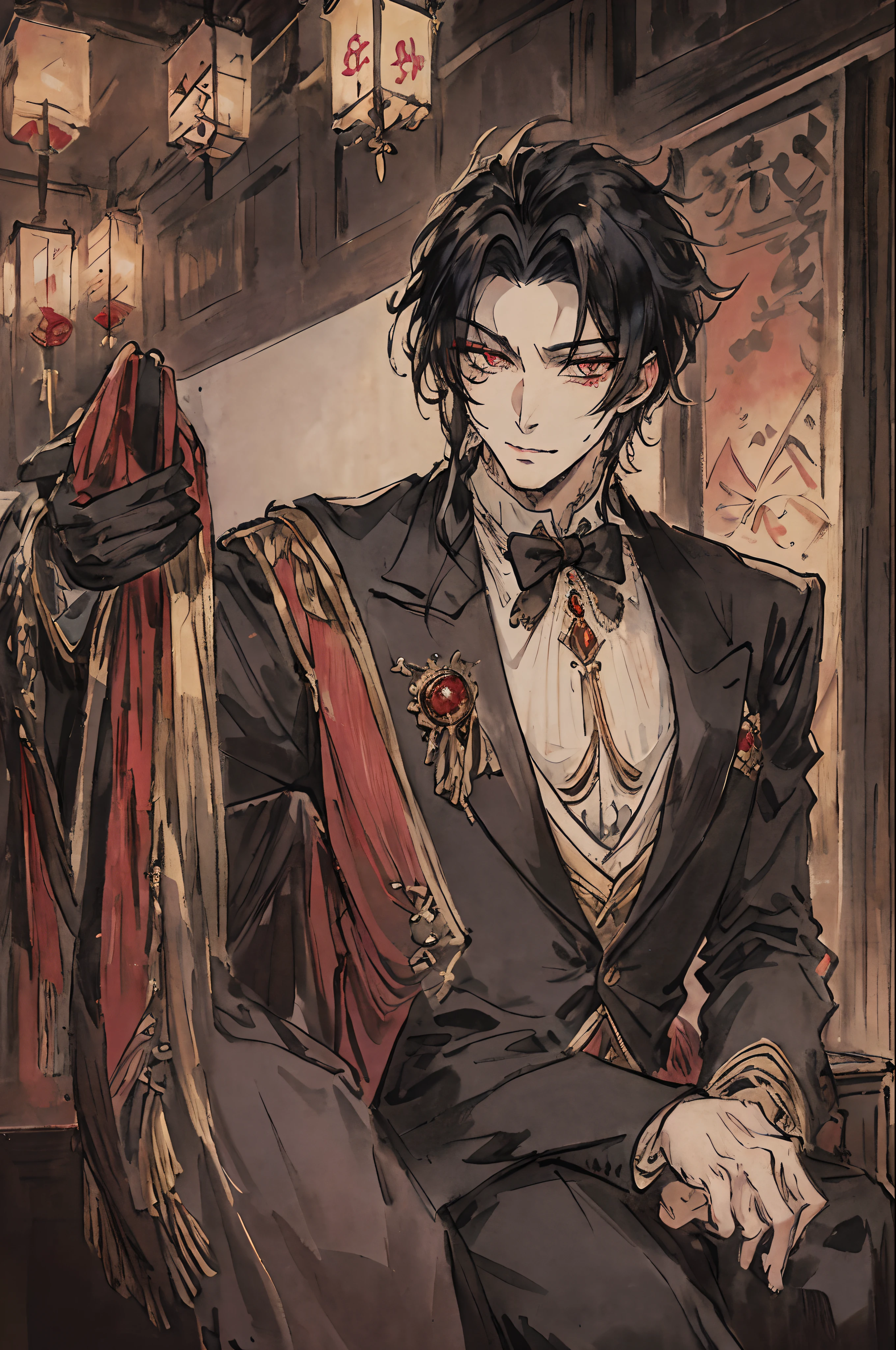 tmasterpiece,Need,1 man very beautiful and gorgeous,Beauty,年轻,World Masterpiece Theatre,super-fine,Need,Need,Vampires,tailcoat,Golden eyes,gentleness,the night