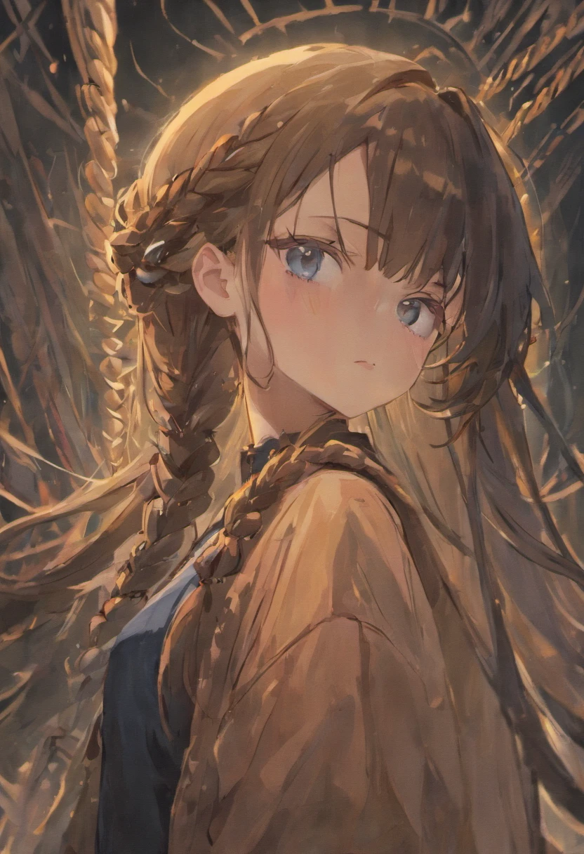 (masterpiece), best quality, expressive eyes, perfect face,high resolution, girl, black hair, one braid, milf, gigantic breasts, curvy, looking at viewer, mature female, beautiful face, blue eye, wear sweater, denim shorts, Accurate describe shapes, full body, detailed hands, sexy lips, perfect hands, mom, stand straight, standing ,cross arms ,mother,round eye,1 girl,earrings