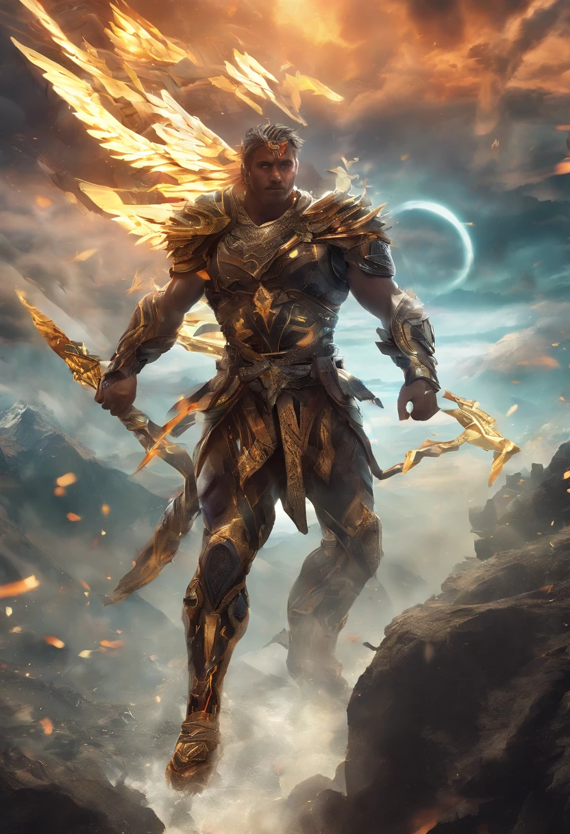 (A winged warrior who has swam through rivers of lightning),fotorrealista:1.37,Altas Resoluciones,vivid colors,Bokeh,Renderizado 3D,foco nítido,ultra detallado,Studio lighting,Guerrero,fierce expression,armadura,plumaje,Alas poderosas,lightning bolts,Aurora boreal,cielo tormentoso,superficies reflectantes,ethereal glow,mystical creature,Salpicaduras de agua,dynamic pose,espada,Ruinas antiguas.(La mejor calidad,4k,8k,Altas Resoluciones,obra maestra:1.2),ultra detallado,(realista,fotorrealista,fotorrealista:1.37),Exhilarating Epic,Extreme Fall from Height,Desembarco heroico,cayendo desde una gran altura,paisaje impresionante,action-packed scene,Truco peligroso,Emocionante aventura,No laces or parachutes,dramatic expression,Resilient character,Vista expansiva,Impresionante belleza natural,adrenalina,Majestuosa cordillera,Movimiento impredecible,Captivating Free Fall,Sorprendente contraste de luces y sombras,Imagen sobrecogedora,Intensidad emocional,Conquista definitiva,Gravity-defying maneuver,Experiencia inolvidable,Aterrizaje resiliente,Impacto potente,Valiente viaje,Resiliencia extraordinaria,Gravity-defying feat,Unwavering determination,Un coraje asombroso,Impacto masivo,Triunfo humano,Perspectiva sobrecogedora,Incredible strength,vivid colors,emociones intensas,High-octane show,Aventura atrevida,An Incredible Achievement,Paisaje inmersivo,Vista emocionante,Momento sobrecogedor,(plano amplio),(callendo en una cuiudades de neon futurista),ciudad increiblemente detallada.