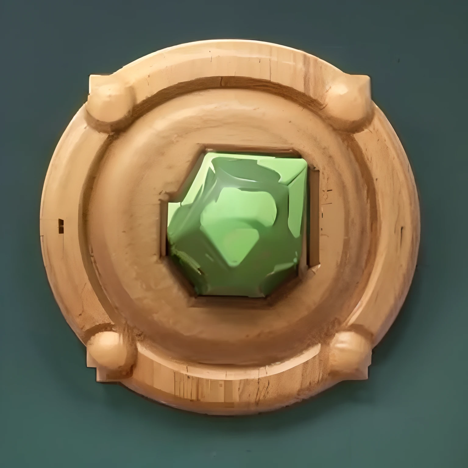 HD gaming round buttons，rpg game，Wood grain