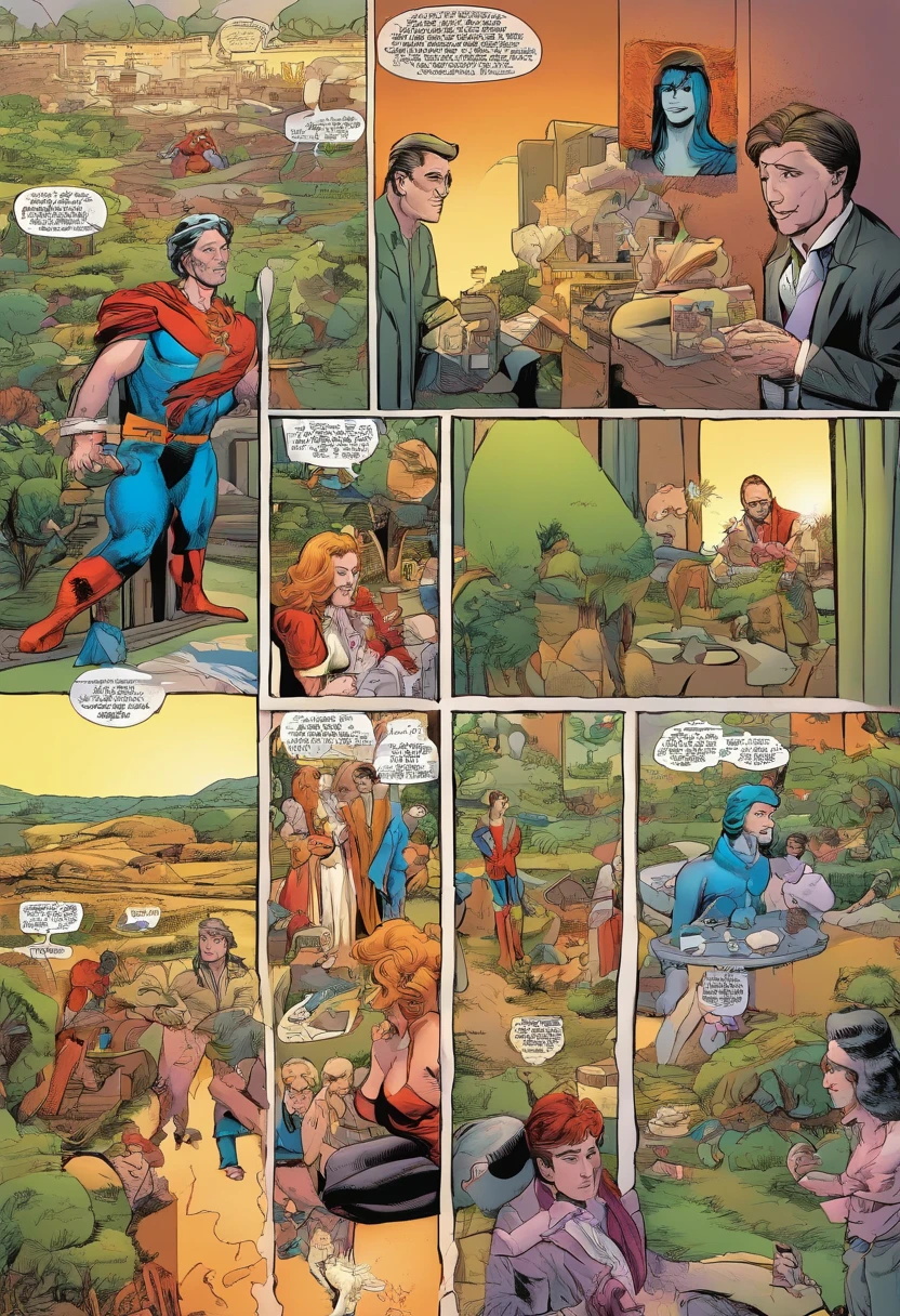 American comics, the comic story is presented in couple of man having an orgy please fix the penis model