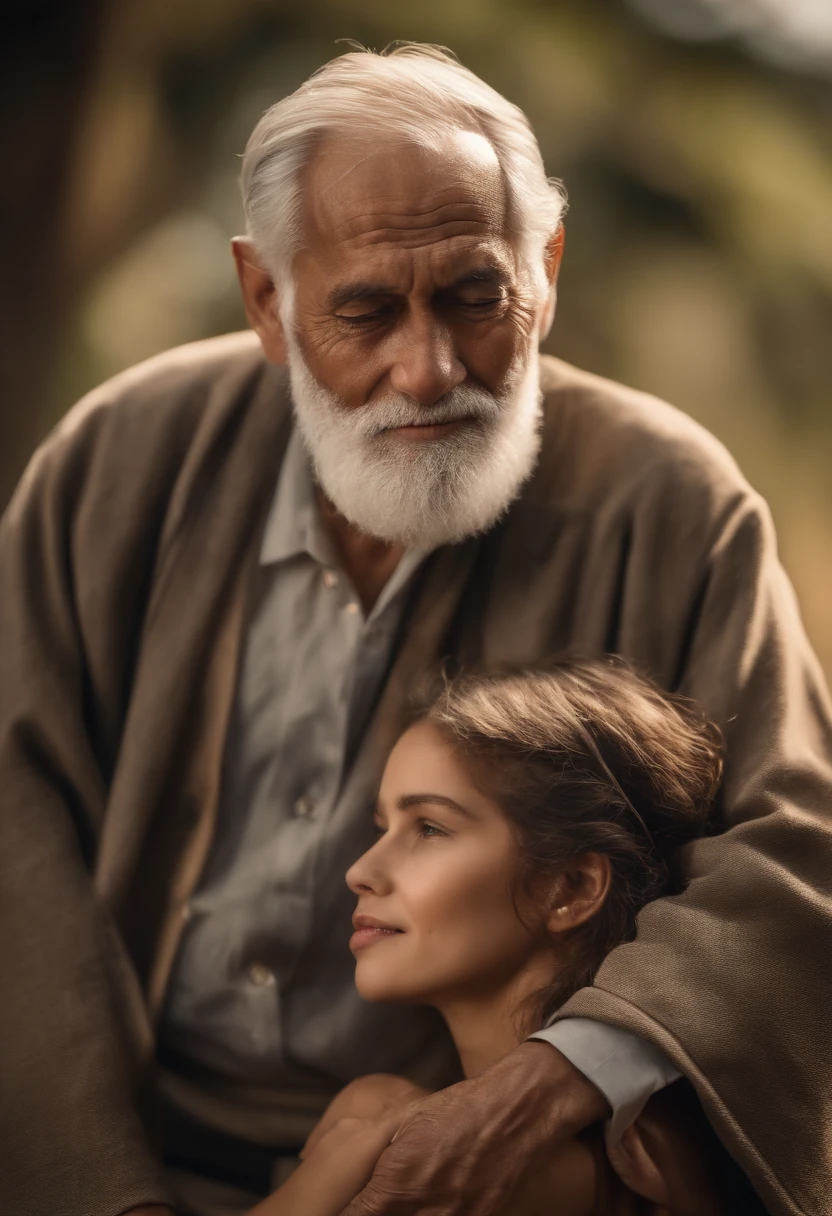 NSFW, (((master part, best quality, foto realista))), (pele brilhante), (UHD, Papel de parede 8K, high resolution), anatomia perfeita, Cinematic lighting, Physically-based rendering, Premiado, Pele extremamente detalhada, Rosto mais detalhado, olhos com belos detalhes, Carl Zeiss 85 mm F/1.4, (1 homem e 1 menina, par:1.5), Estudante japonesa fofa de 16 anos, sentado na cadeira, (cabelos pretos, corte curto de bob, olhos castanhos, Rosto redondo), medium breasts, blusa escolar molhada com fita, marinha plissado elevador de saia, Meias Altas da Marinha, (narizblush, malcriado, olhos meio abertos, Babando), pernas abertas, foco na coxa, na sala de aula, Hora Azul, (1 man is an old man, An old man is hugging the girl from behind:1.5), An old man is wearing a business suit, (Um velho toca na calcinha da menina:1.5), [tiro de corpo inteiro], tiro de baixo,