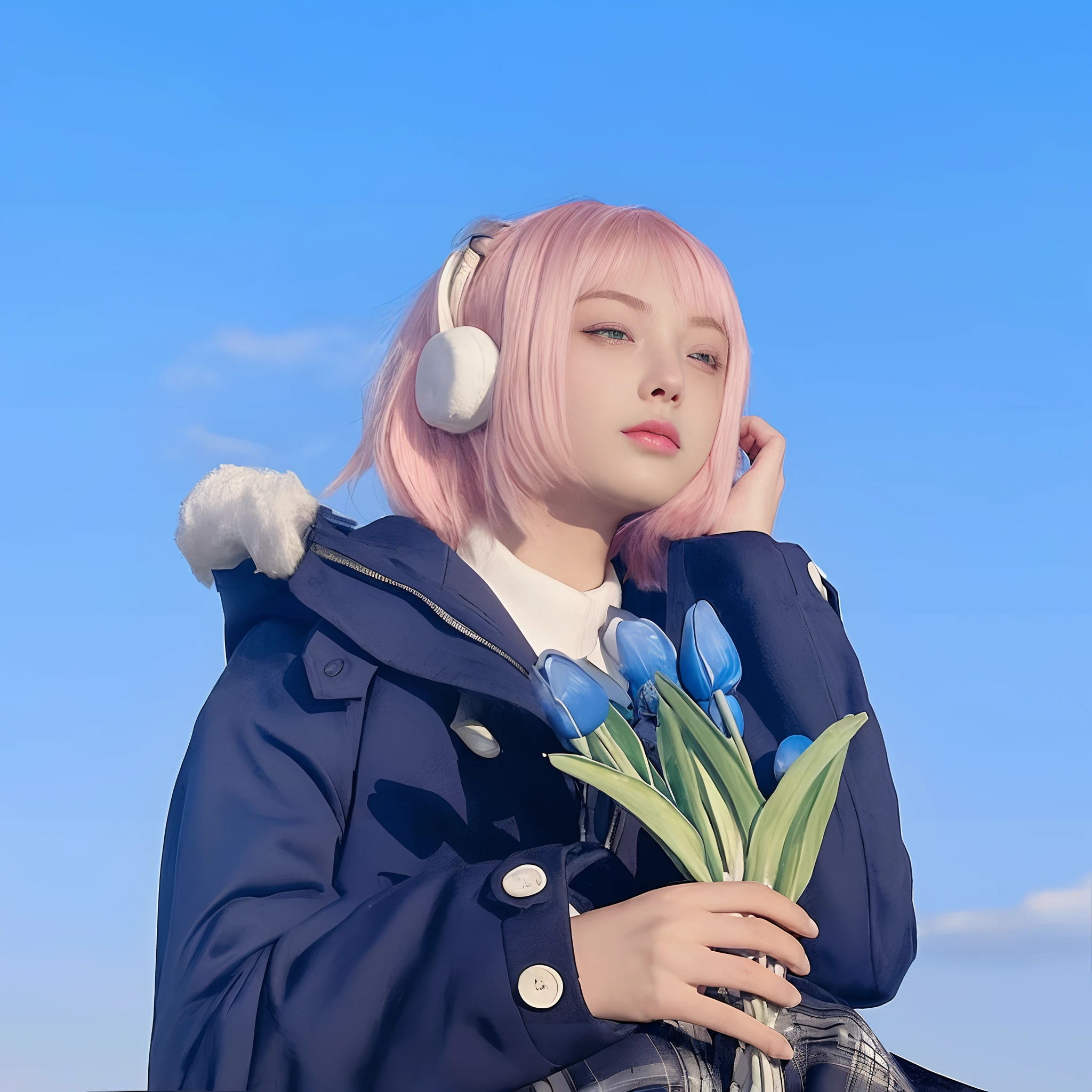 The hair color does not change for girls