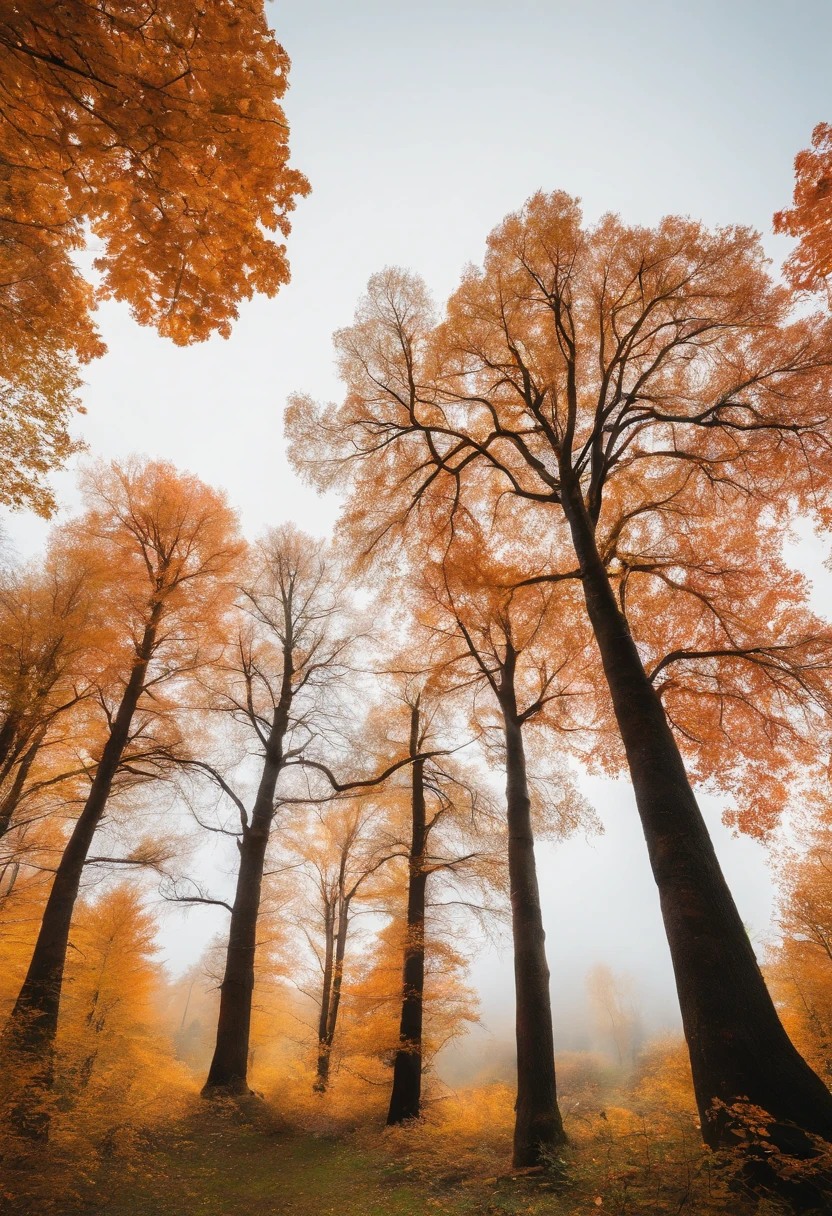 Trees on a white background