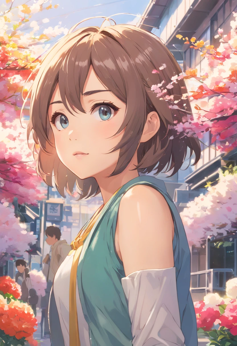 (insanely details, full bloom:1.5), ((Solo)), (Highest quality, (Colourful), (High sharpness), ((Detailed pupils)), With gray eyes, ((Painting:1.1)), (Digital painting:1.1), Detailed face and eyes,Masterpiece, Best quality, Highly detailed photo:1, 8K, tas...