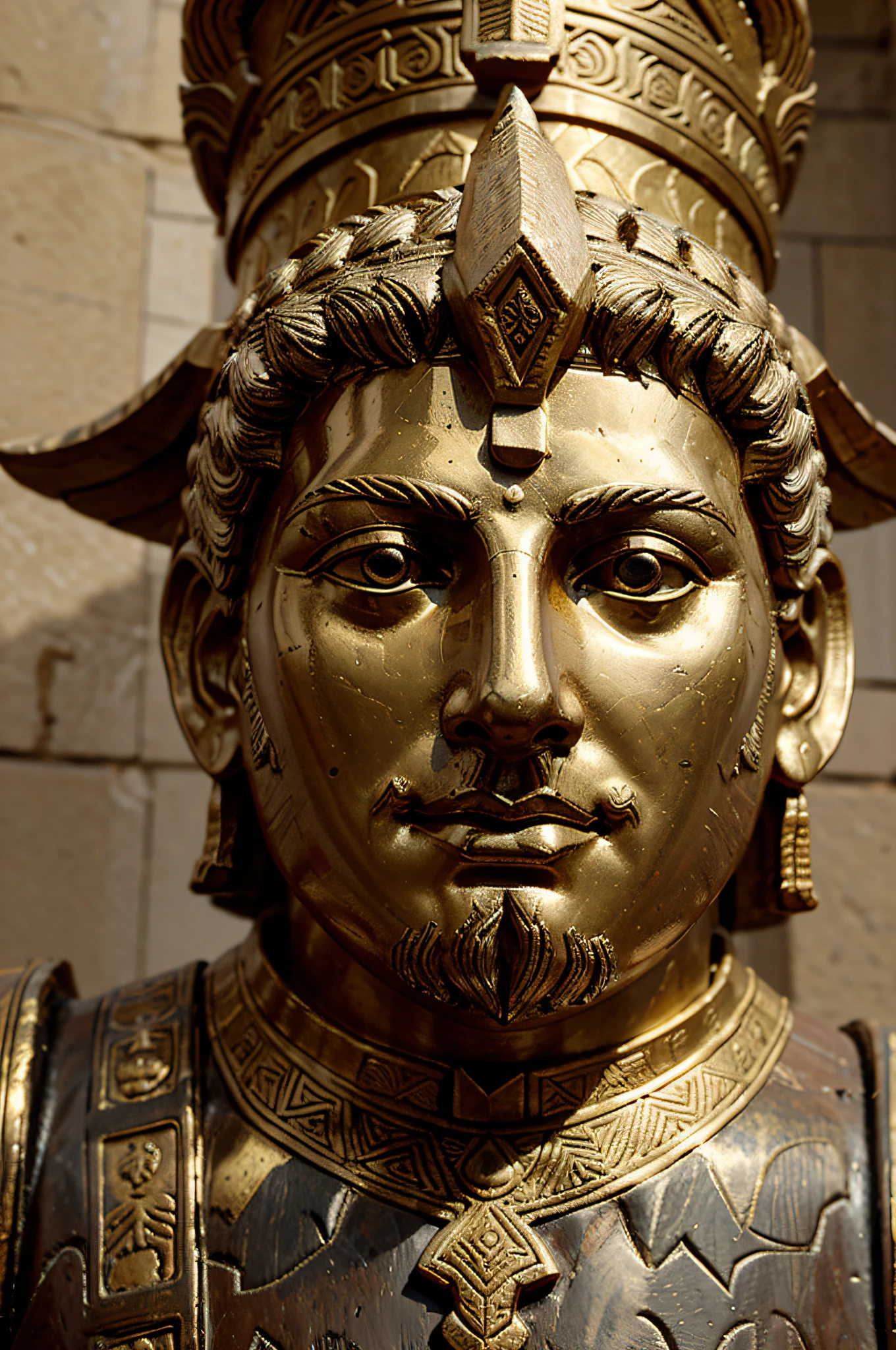 Marcus Aureliu Bust of statue (obra-prima) (8k high resolution) (melhor qualidade) (Ultra Definition) (Ultra realista)(Foto RAW) (Foto realista) (bright illumination)