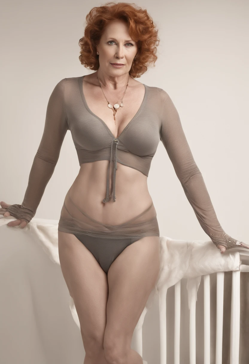 Photo of a mature american woman,Milf,beautiful face,curly red hair,no bra,visible nipple, wrinkles, aged, necklace, crowded papers room, closeup, neutral colors, barren land,gigantic breasts,round breasts,big cleavage,see-through clothing,see-through cardigan sport bra,breasts about to burst of her clothing
Negative Prompts
(nsfw:1.5),(deformed, distorted, disfigured:1.3), poorly drawn, bad anatomy, wrong anatomy, extra limb, missing limb, floating limbs, (mutated hands and fingers:1.4), disconnected limbs, mutation, mutated, ugly, disgusting, blurry, amputation