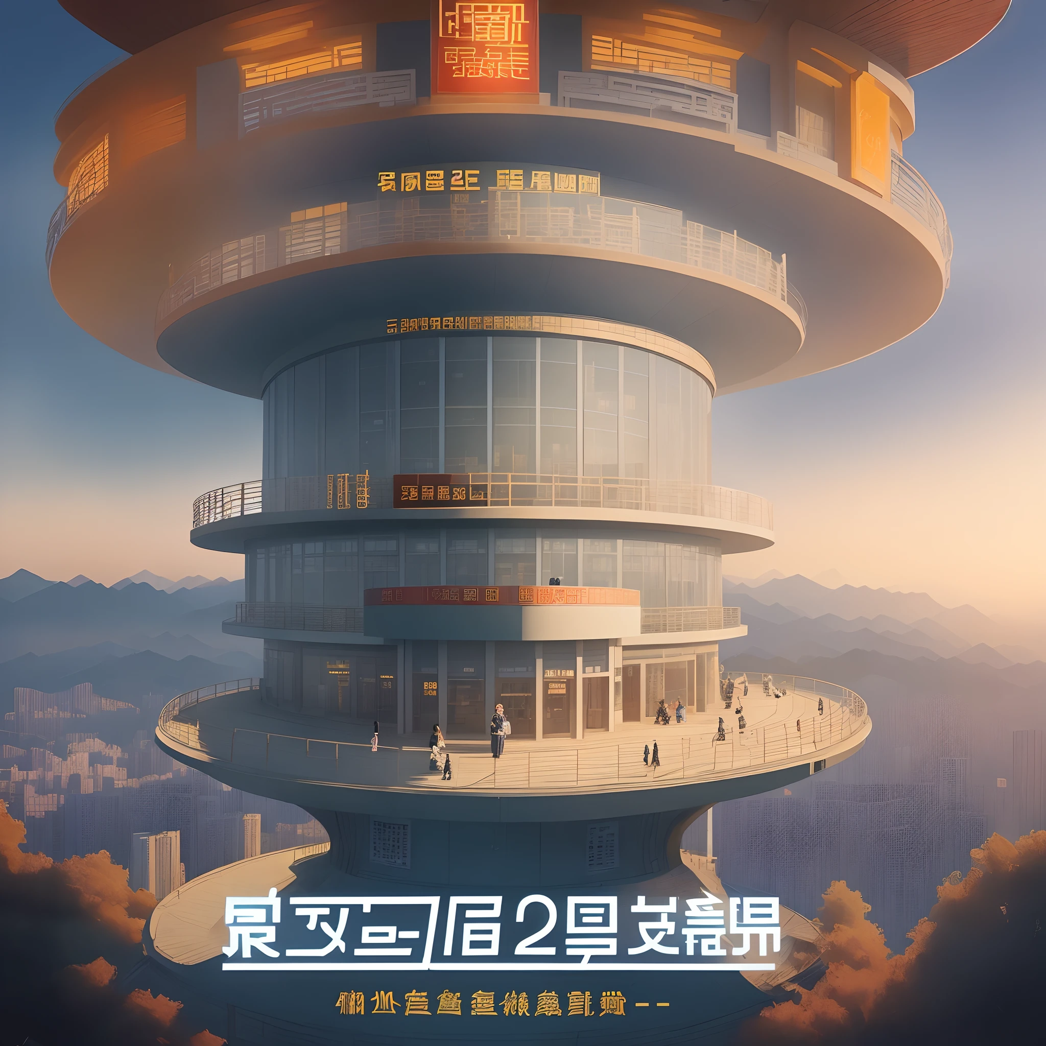 The title is "Qingdao No. 2 Middle School 2023 'See the Wise Thoughts and Ambitions."，Work together to go to Shanhai's 'Learning Experience Sharing Meeting' high-end atmospheric propaganda poster