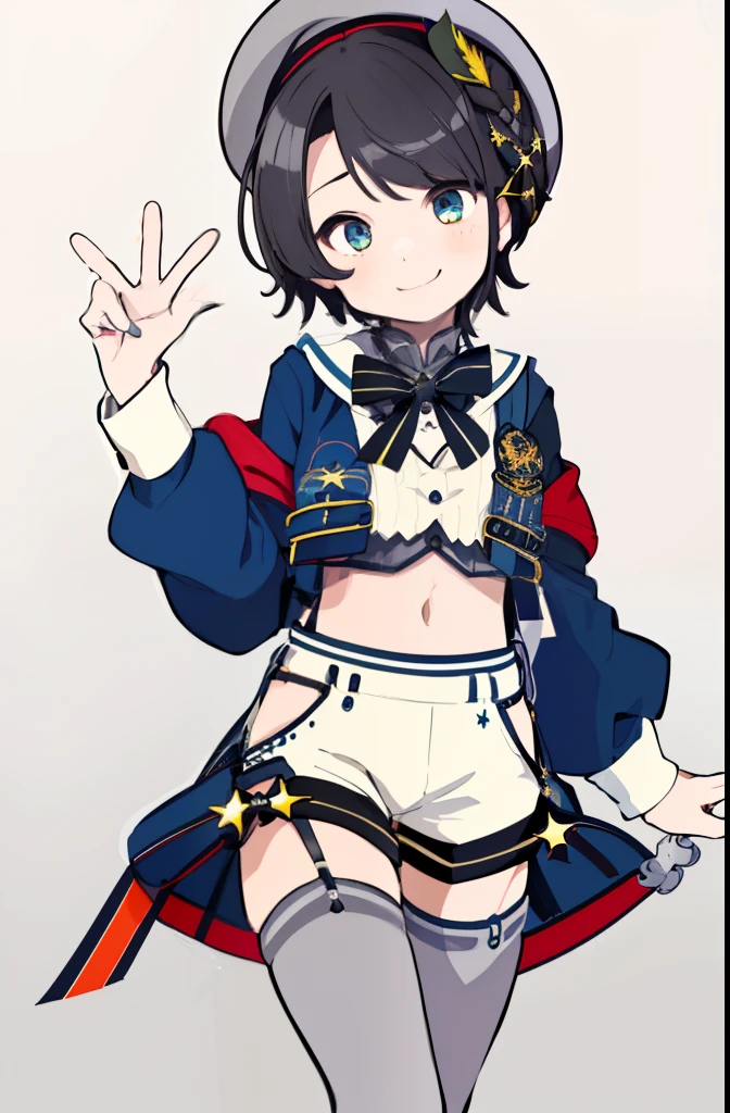 NSFW,Navy uniform、Very beautiful and Shining Eyes、Shining Eyes、1 girl、Small breasts、Big Mouth、high school girl、Small breasts、Cat ear、Transparent pink short hair、7-year-old girl