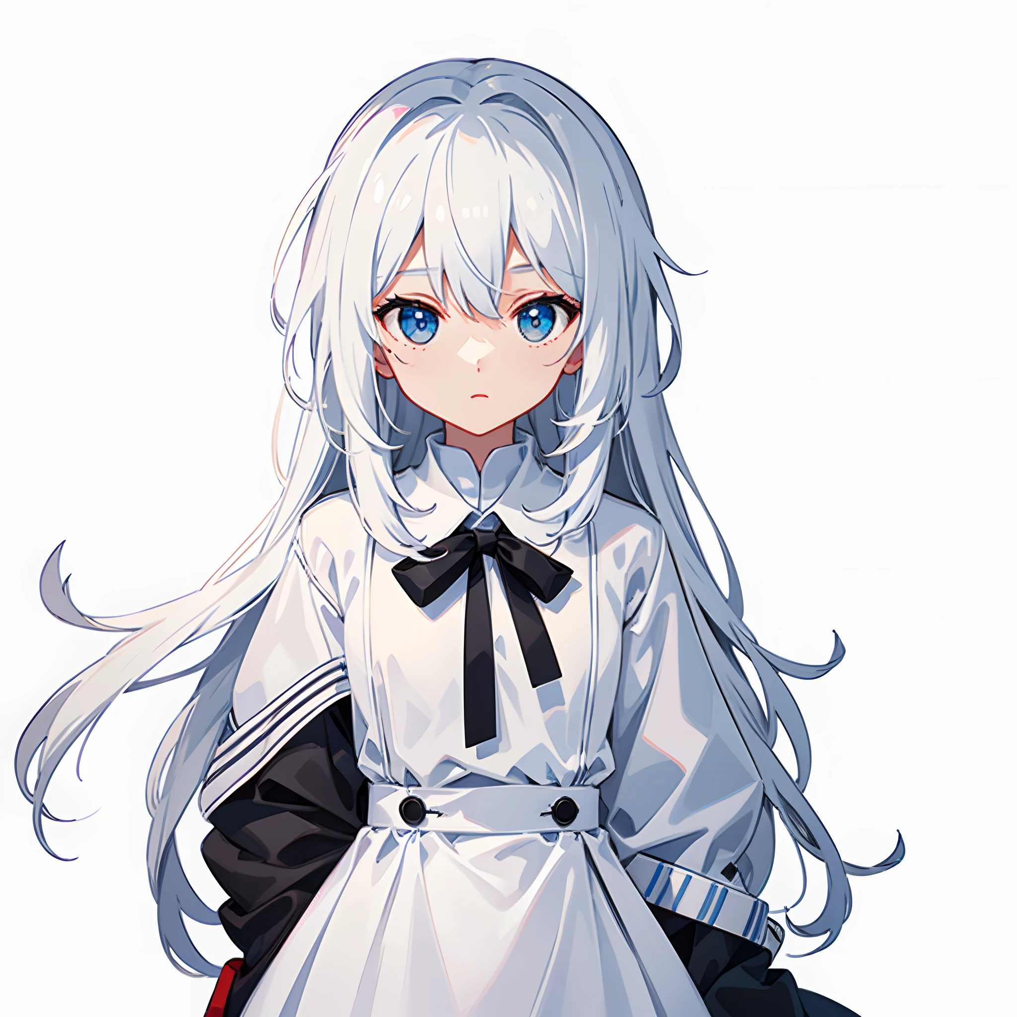 White background