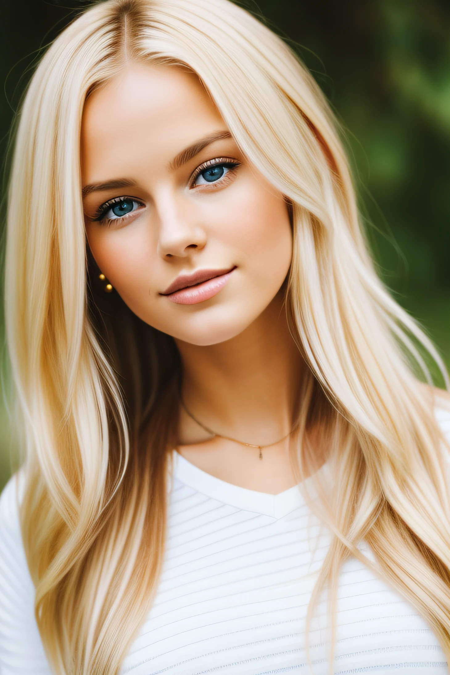 Young blondy woman.