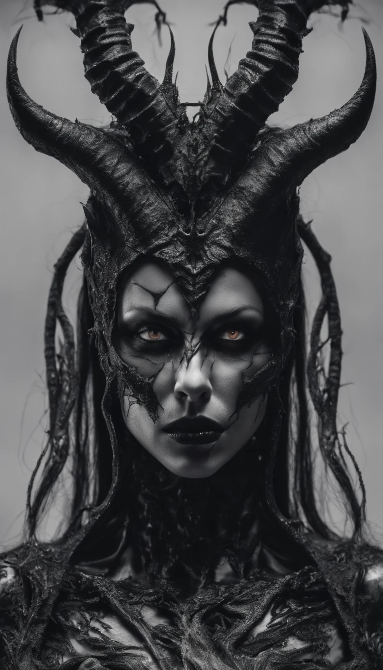 (carnage:1.5),(beautiful female model:1.5), (demoness with Large horns:1.25),(1 super muscular succubus with flayed skin:1.5), (covered in thick muscle suit:1.5), (exposed perfect anatomy:1.5), high detail, best quality, masterpiece, finely detail, realistic skin texture, 85 mm art lens, f 1.2, sharp focus, 8 k high definition, insanely detailed, intricate,