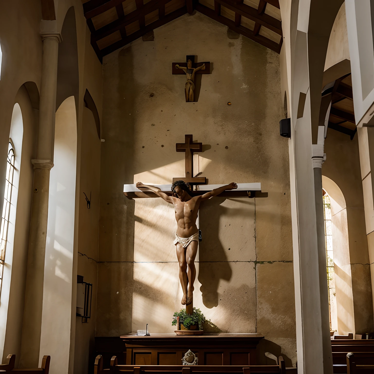 Catholic Church, casa comum, jardim, crucifixo, anjos