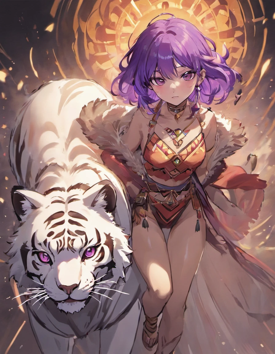Young beautiful woman,Riding on a big cat,(Highest quality,Extremely detailed depiction,Incredibly absurd high resolution,Anatomically accurate depiction,Nice hands, Perfect Fingers,Curvy Legs),(Glowing Skin,Shiny skin),A fantastic goddess in a gorgeous costume,There is cleavage in the chest,Glossy Lips,Sweat,background:Mysterious sight,Fantasy