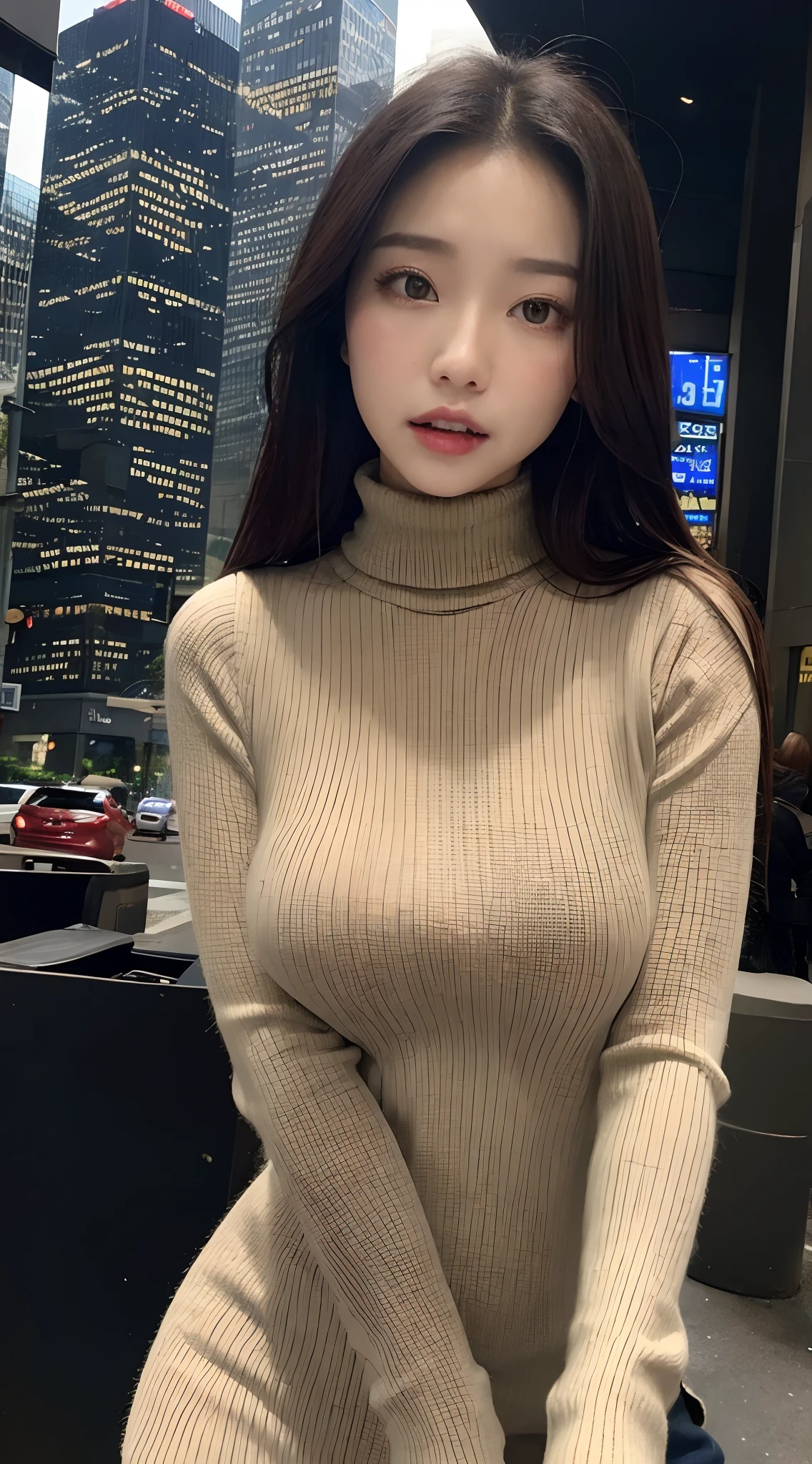 (highest quality,8k,masterpiece:1.3,),(超A high resolution,Realistic:1.4,RAW Photos),(Very detailed,Ultra-Dense Muscle,Caustics),(Singing Japanese idol), (Surrounded by men on a crowded train),(Skirt tearing),1 girl,,Pregnant women、last month of pregnancy、cute,Laughing with your mouth open,Japanese,Black-haired,ponytail,Wearing only a virgin-killing sweater、Nude Model、Very large breasts,pronounced nipples、Expose;Showing off your crotch to the audience、Accentuated crotch、Photograph from the knee up、Looking at the camera,Focus on the thighs,(Camera position is low:1.1),(Low Angle:1.1),(vision:1,3),SpotLight,Light