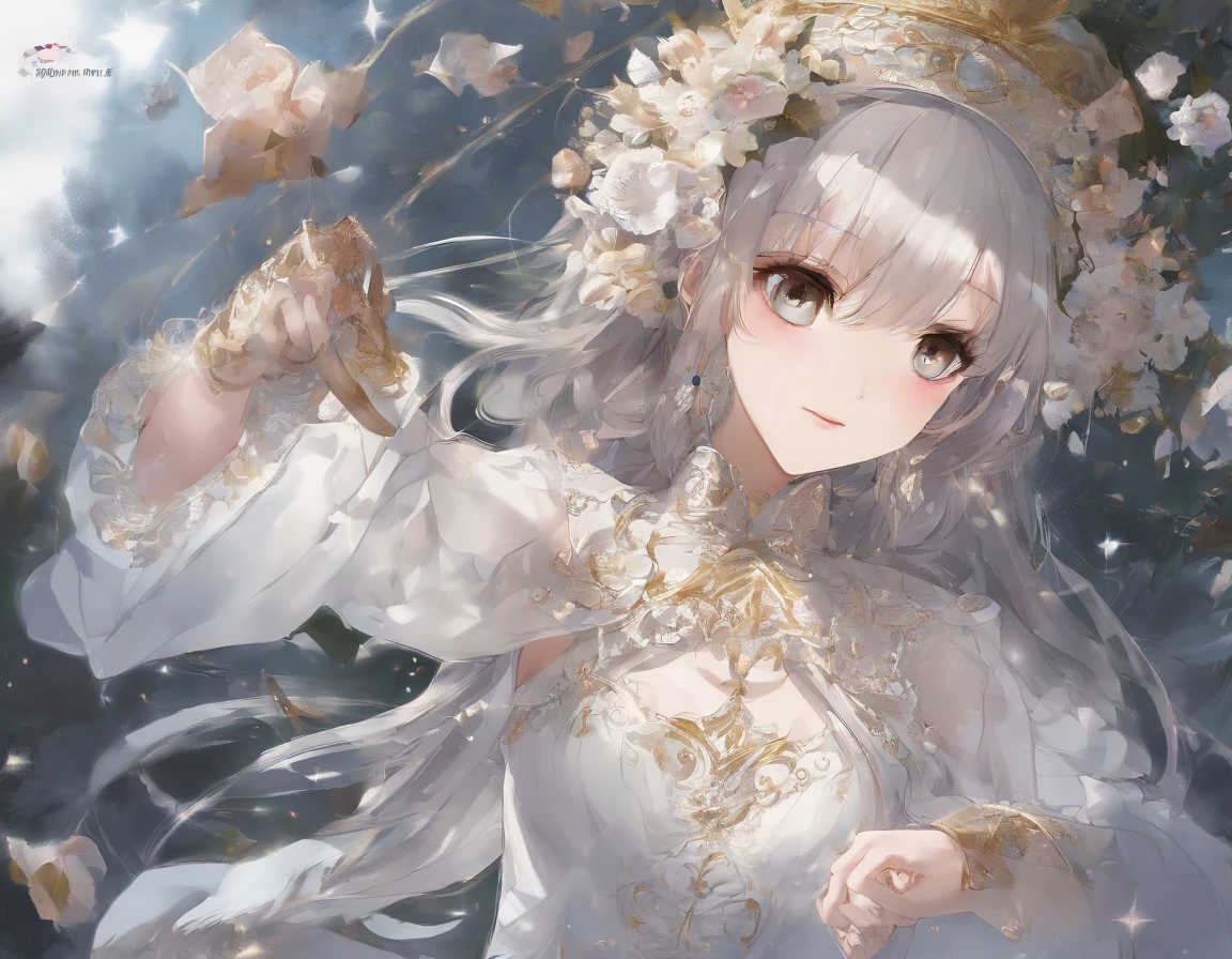 girl pointing at the poster, Top Quality, Masterpiece, illustartion, very delicate and beautiful, Highly detailed, computer graphics, unit, 8k wallpaper, Amazing, Eyes of detail, Masterpiece, Highest Quality, official arts, High Detail Wallpaper Block Computer Graphics 8k, ridiculous, Incredibly ridiculous, huge filesize, Super detailed, High Resolution, Very detailed, Beautiful girl in detail, Very detailed eyes and face, beautiful detail eyes, (Raw photos, Highest Quality), (Realistic, Photorealistic: 1.3), Lights on the face, full - body, full-length photo, Pure white without pattern