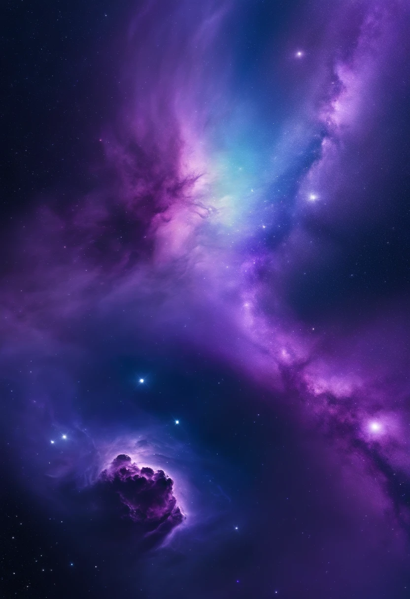 purple and blue galaxy, masterpiece, ultra realistic, hyper detailed, 4k, spacecore,