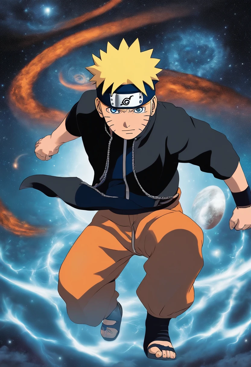 Naruto senses the disturbance and investigates, finding strange energy readings and dark disturbances in the fabric of the universe. He sets off to confront the unknown force.