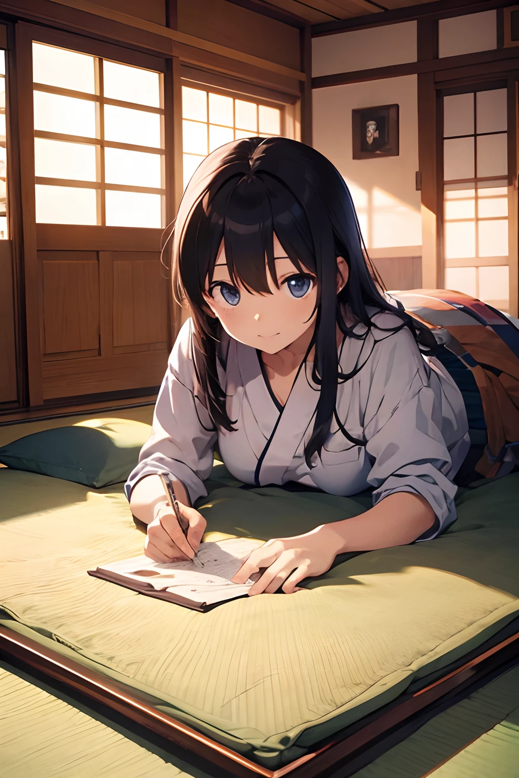 Kotatsu、The table、futon bedding、masterpiece、top-quality