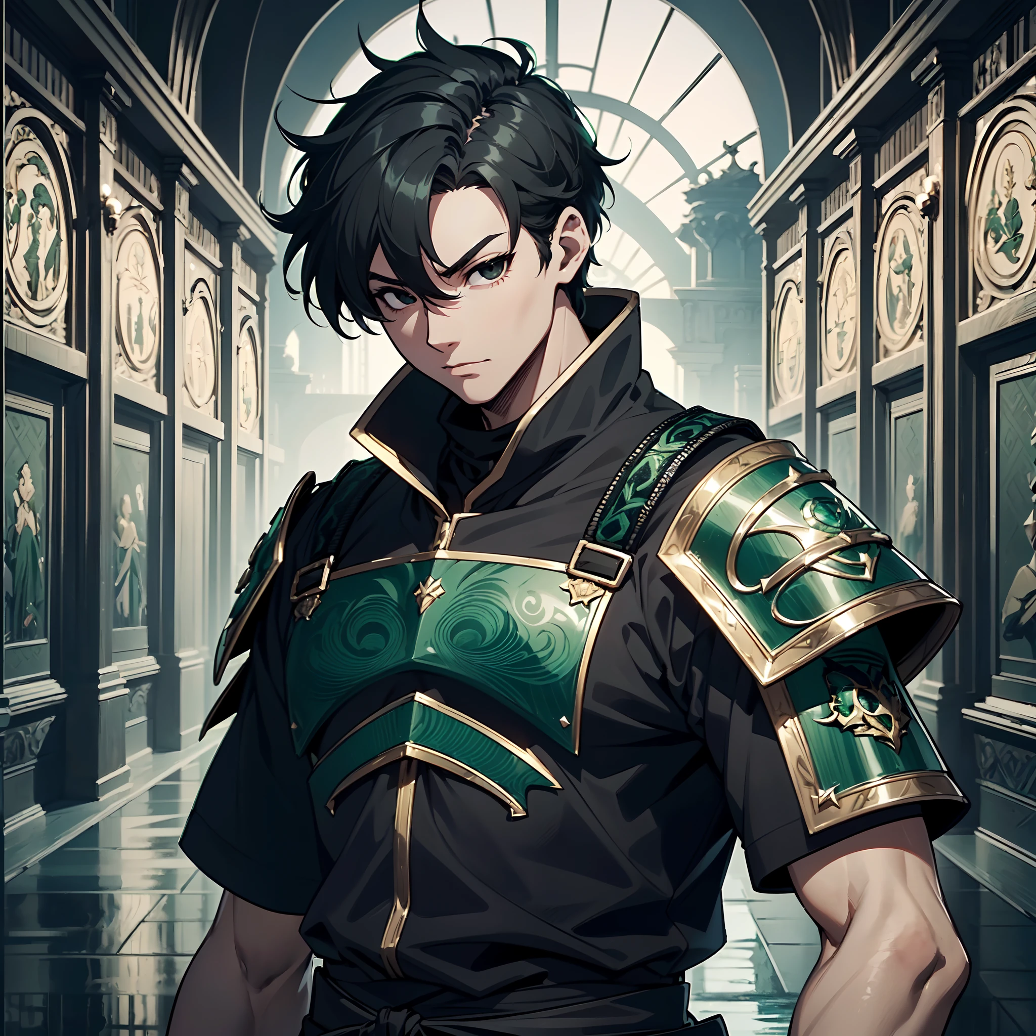 128K Ultra High Definition,
128K Ultra High Quality,
128K Ultra High Resolution,
Best Definition,
Best Quality,
Best Resolution,
Perfectly Detailed,
Perfectly Designed,
Extremely Detailed,
Extremely Designed,
Hyper Detailed,
Hyper Definition,
Hyper Quality,
Hyper Resolution,
Masterpiece,
(((Anime))),
Body Shot,
(((Boy))),
Handsome,
Muscular Body,
(((Black Short Hair))),
(((Black Eyes))),
(((Hyper Detailed & Perfectly Designed With Ultra High Quality Green Emerald Engravings Ninja Armor))),
(((Inside Of Medieval Royal Palace Background Scenery))),