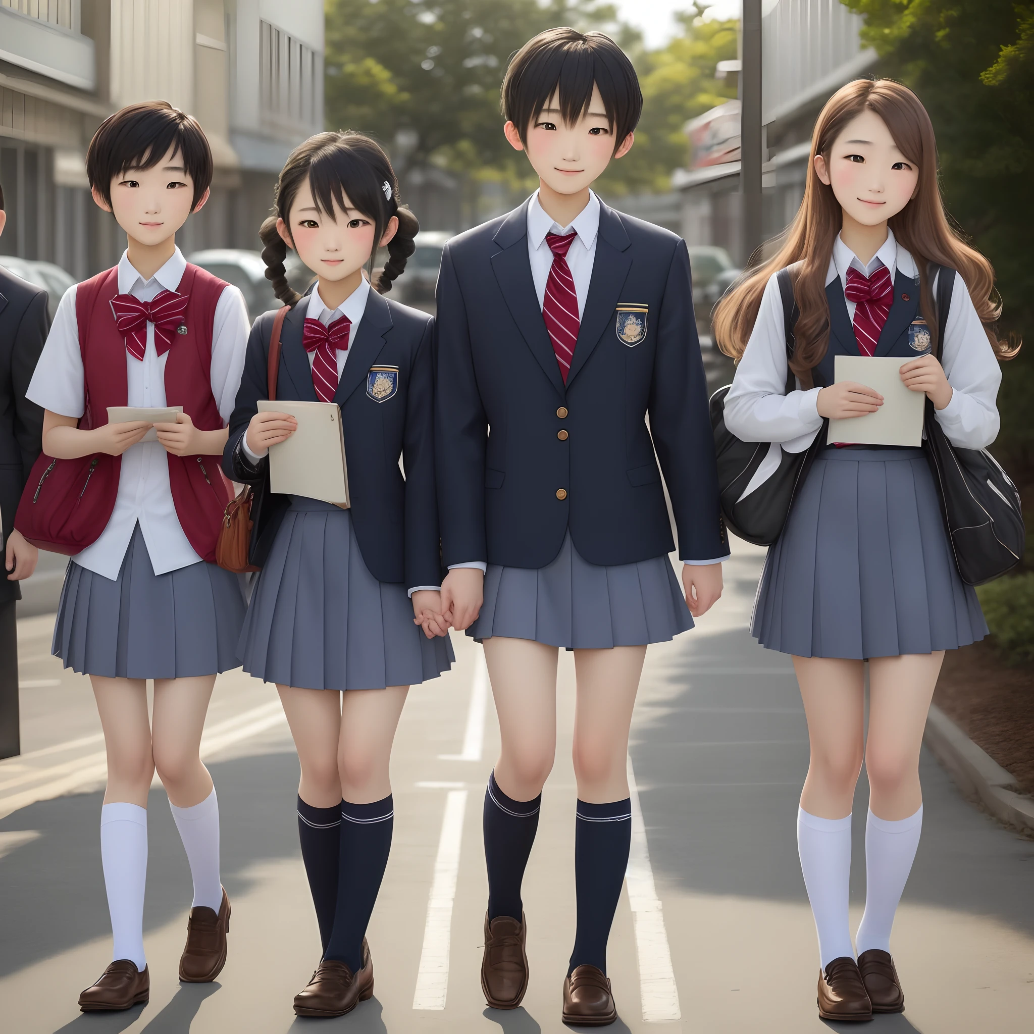 School Uniform Hairstyle Short