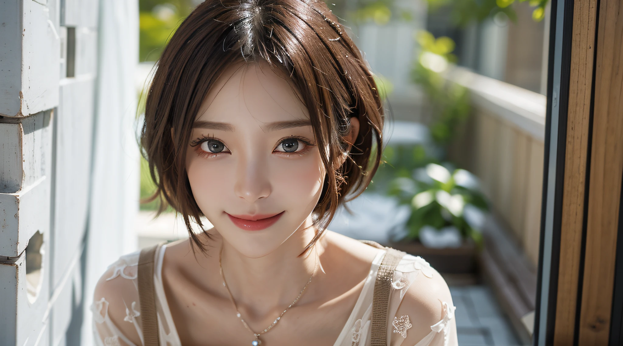 首に首飾りをつけたアジアの女性 - SeaArt AI