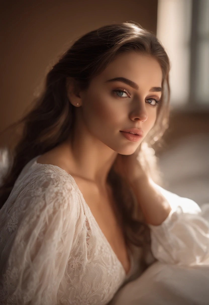 Femmes totalement Alafed , fille sexy aux yeux bruns, A hyper-realistic, Meticulously detailed, Portrait Sophie Mudd, cheveux bruns et grands yeux, selfie of a young woman, Violet Myers, sans maquillage, maquillage naturel, looking straight at camera, Visage avec Artgram, Maquillage subtil, De superbes photos du corps entier, dans la ville, Buste de taille moyenne、Je ne porte rien sur le haut du corps.、Enlevez le soutien-gorge、collants noirs