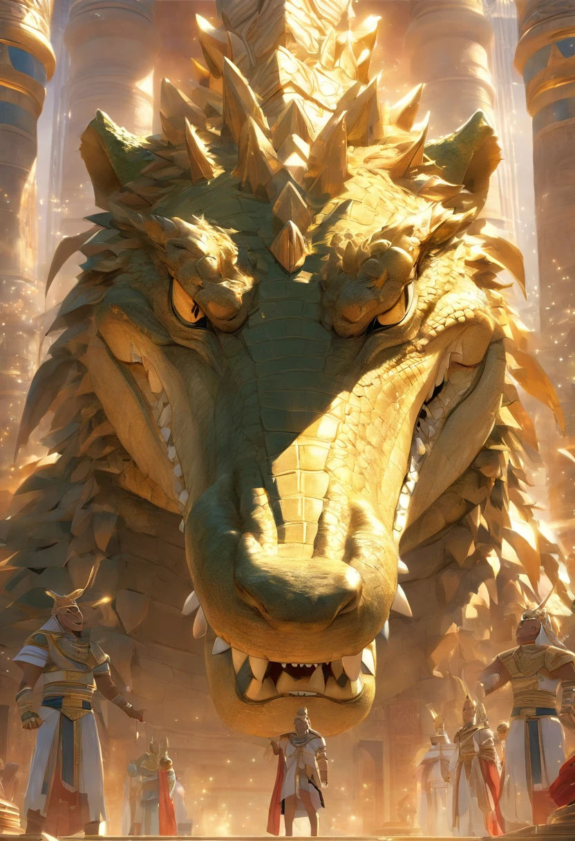 Golden Tenryu,Intense red eyes,Close-up shot of blood coming out of the nose.,Chest scales,High quality,8ก,Lots of details,Fire lettuce,Alas!,4 legs,Spotted claws,gold,dangerous,Fire,Sharp teeth,huge dragons,Bigness,threaten,Tax collection,The camera captures the vast emptiness of the desert as Aria rides her motorcycle through the dunes. Suddenly, the ground beneath her begins to shake. The sand begins to swirl violently as a dragon bursts out of the sand in an explosion of sand and dust.