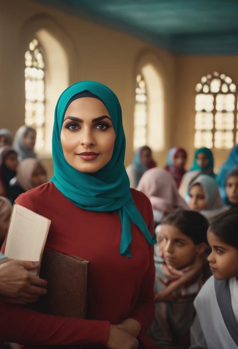 teacher,hijab,students,Quiz,Trainer,