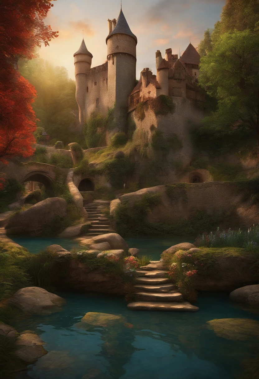 Medieval anthills, moat, fire, serpent、tattoo、nudde、Chikubi、labia、Love juice、