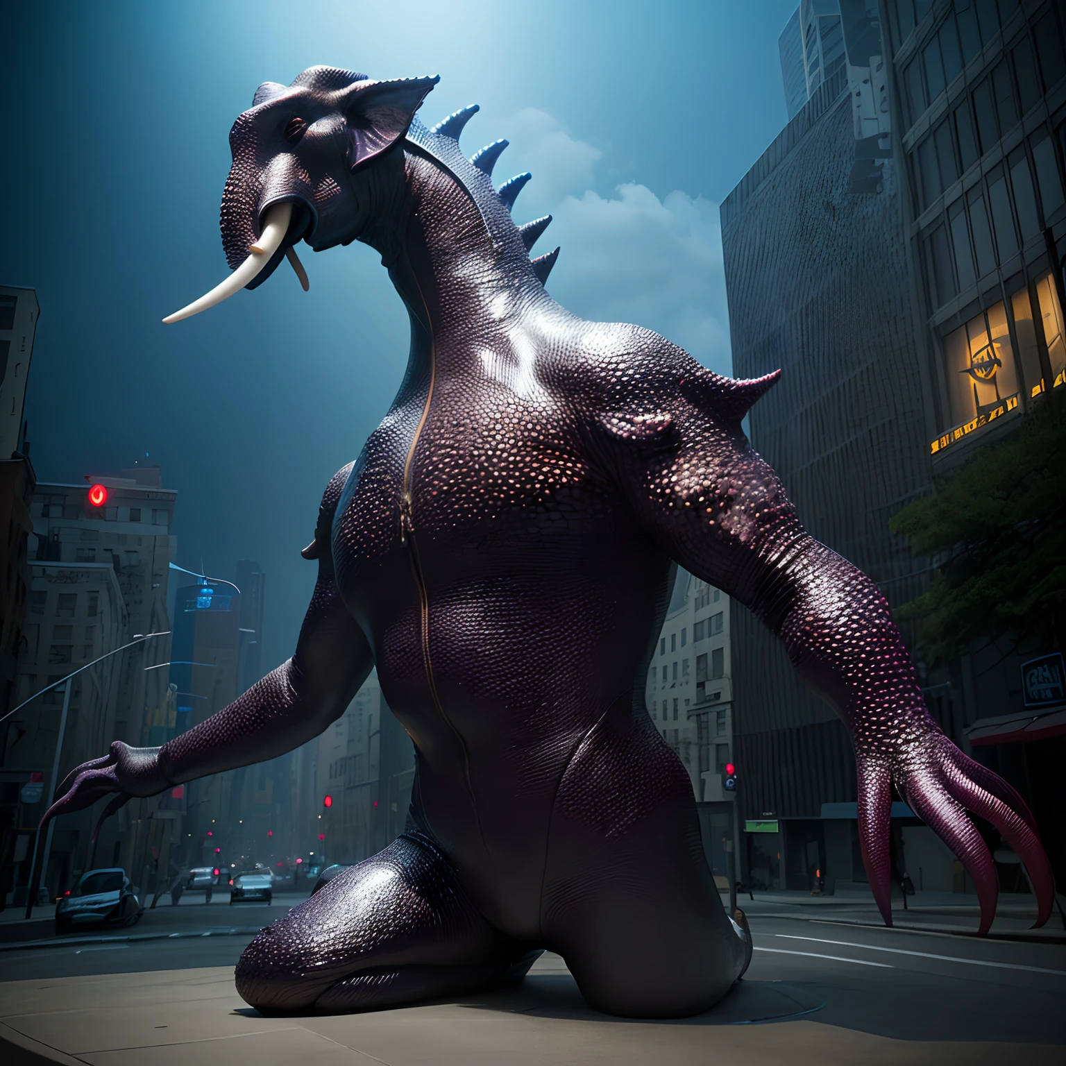 venom, symbiote, female, black body, open mouth, sharp teeth, long tongue, big breasts, massive breasts, slim , very small waist, from behind, big butt, sex, from behind, pov from behind , city, huge ass, photo-realistic, grabbing ass