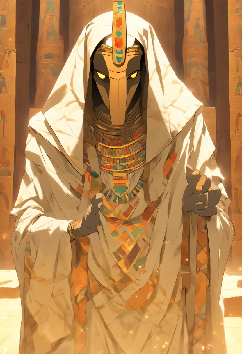 Anubis神, Take the hourglass, High-quality animation drawings, golden outfit,
Egyptian Temple, desert, ancient Egyptian, (((Anubis)),(grim Reaper), Man's body)), Egyptian Palace。 Anubis,Sitting on the grand throne。,His beautiful obsidian skin gleams in the sun,Perfect body,Abdominal muscles。His legs were casually crossed, revealing a huge sole。He looked down at you in amusement.
